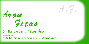 aron fitos business card