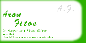 aron fitos business card